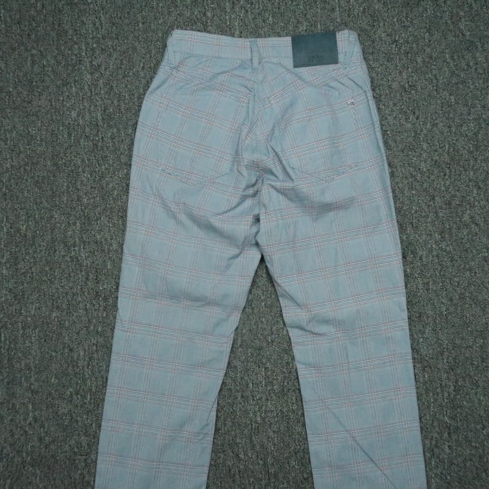 Brax Pants Men 28x29 Blue Plaid Chuck Ultralight Chino 5 Pocket Stretch - Picture 5 of 10